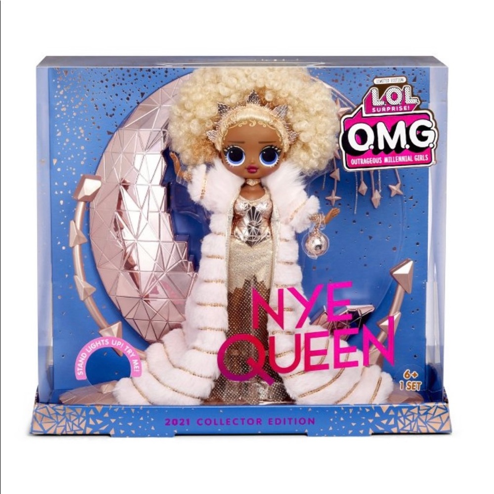 NEW/SEALED! LOL Surprise Holiday OMG 2021 COLLECTORS NYE Queen Fashion Doll.